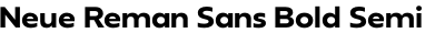 Neue Reman Sans Bold Semi Expanded